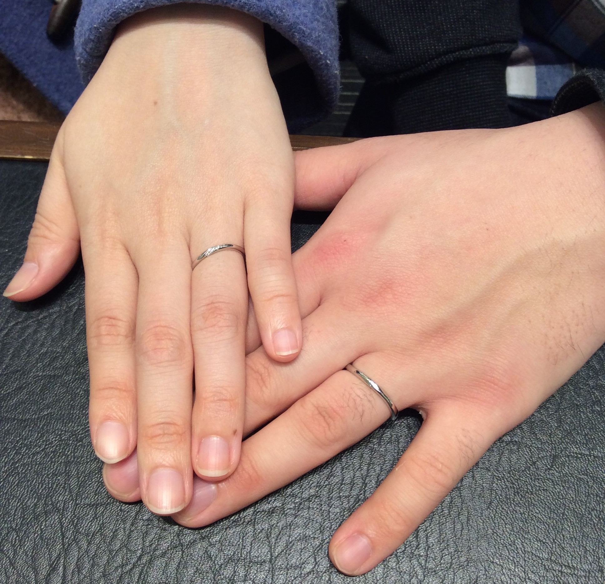 結婚指輪 はNIWAKA「朝葉」「ことのは」の組み合わせ